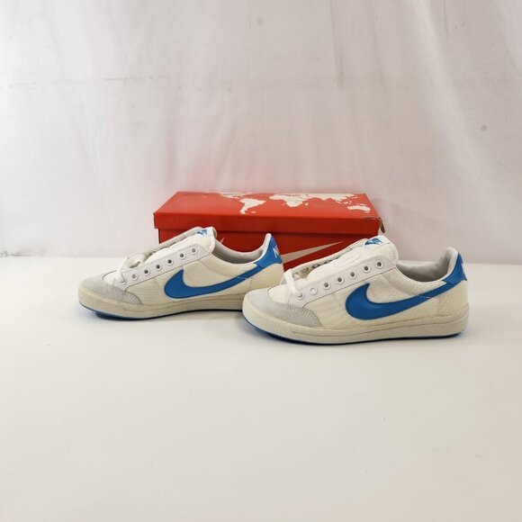Nike Meadow 7342 White/Light Blue 1980s NEW OLD STOCK Mens Size 8 1/2 - Picture 2 of 16